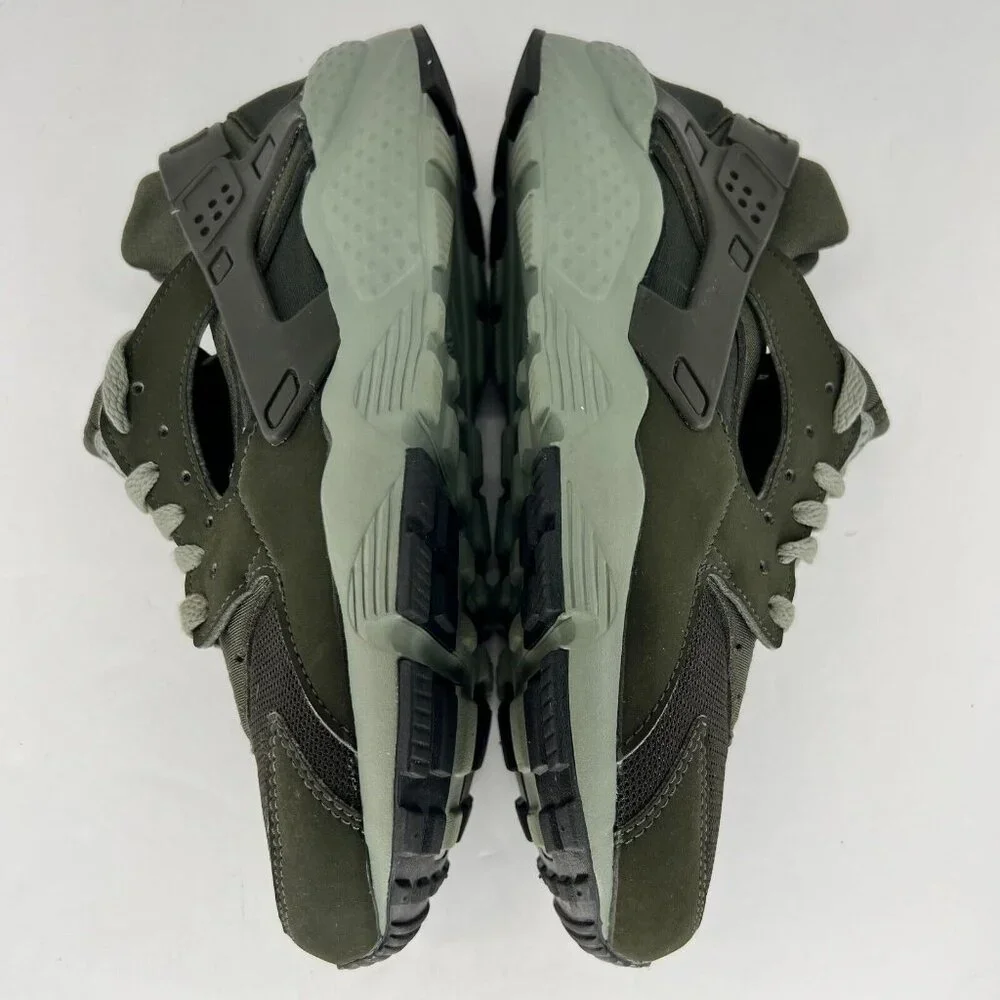 Nike Youth 654275-302 Green Air Huarache Sequoia Low Top Size 7 Y Running Shoes